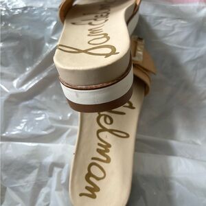 Sam Edelman Cream and Tan Women's Sandals